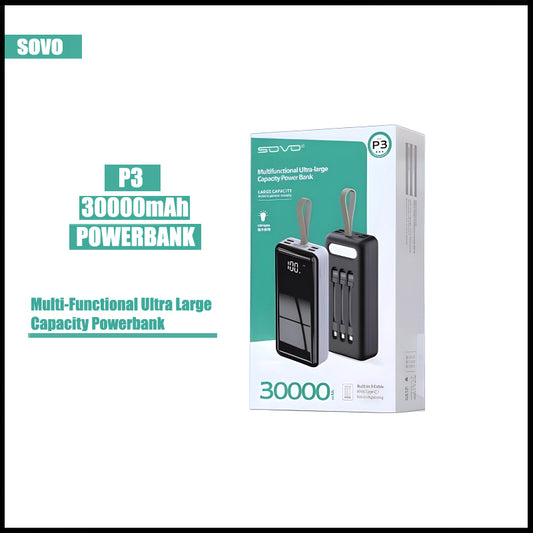 SOVO 30000mAh Ultra-Large Capacity Power Bank