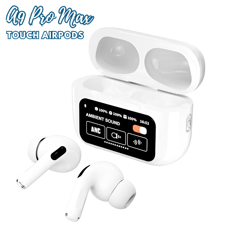 A9 Pro Wireless AirPods With Smart Touch Screen Control