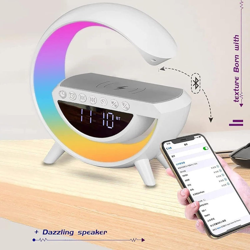 BT-3401 LED Display Wireless Phone Charger Bluetooth Speaker