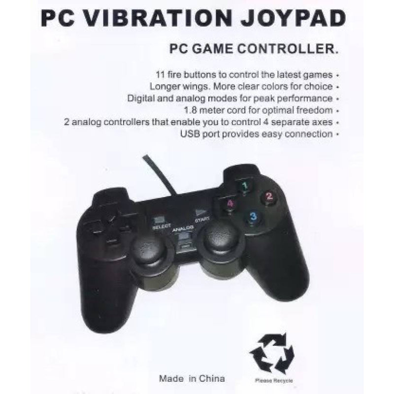 UCOM-704 PC Dual Shock Gaming Joystick Controller Game Pad