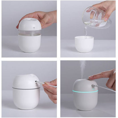 Mini Portable Humidifier With Led Night Light