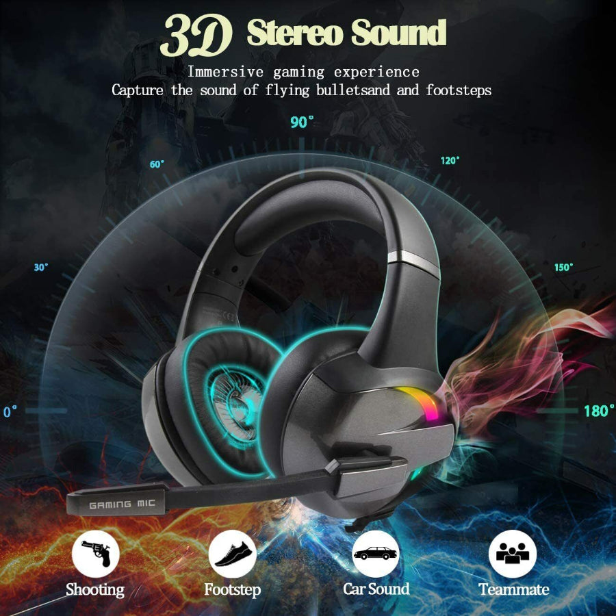 Beexcellent GM-7 RGB LED Gaming Headset